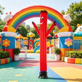 20 ft Inflatable Tube Man Set with 1 HP Blower, Wacky Waving Air Dancer for Outdoor Advertising & Store