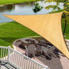 10'X10'Sand HDPE sunshade sail