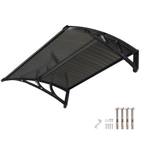 39x29 inch Window Awning, Brown