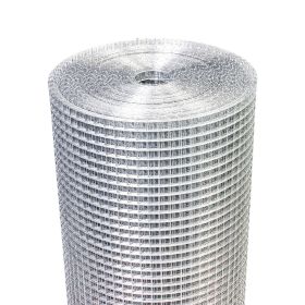 Hardware Cloth 1/2 inch 60in x 100ft 19 Gauge, Hot-dip Galvanized After Welding Chicken Wire Fence Roll Garden Plant Welded Metal Wire Fencing Ro