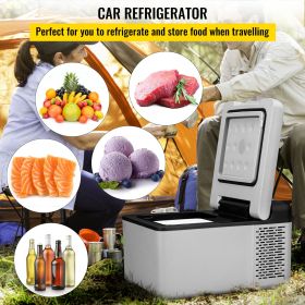 12 Volt Refrigerator 10 Qt, Portable Mini Freezer -4 to 68 F with APP Control Car Compressor Fridge Cooler 12V/24V DC and 110-220V AC For Camping