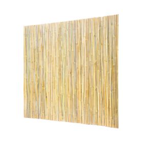 Natural Rolled Bamboo Fence, Eco-Friendly Bamboo Privacy Fence 4 ft H x 6 ft L x 0.75 in D. , Decorative Bamboo Privacy Screen for Garden, Backya