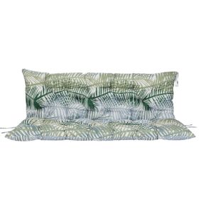 Outdoor Swing Cushions 70 Inch,Waterproof 4in Thick Porch Swing Cushion Replacement With Backrest And Ties,Comfortable 2-3 Seat Pation Swing Pad (Option: default)