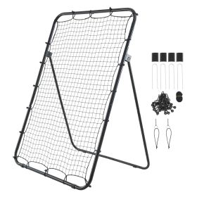 Baseball Softball Rebounder Net 4 X 6 Ft Pitch Back Trainer Target, 5 Adjustable Angles With Strike Zone, Steel Frame, Bounce Back Net For Pitchi (Option: default)