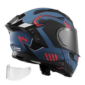 Full Face Motorcycle Helmets, Dual-Visor Motorcycle Street Bike Helmet, Lightweight Comfortable Motocross Dirt Bike Helmet For Adults Men And Wom (Option: default)