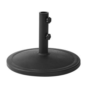Outdoor 26lb Steel Round Umbrella Base, Black Finish  Shipment From Walmart (Option: default)