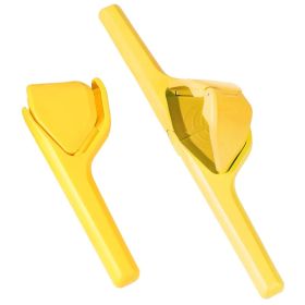 Manual Lemon Squeezer Fold Flat Design Effortless Hand Lemon Juicer Squeezer Manual Citrus Juicer With Sideways Pivot Increase Leverage Reduce Ef (Option: YELLOW)