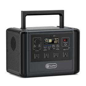 FF Flashfish 1200W Portable Power Station, 768Wh LiFePO4 High-capacity Solar Generator, Power Battery Backup With 4*AC Outputs And 6*USB Outputs (Output: 1200W Solar Generator)
