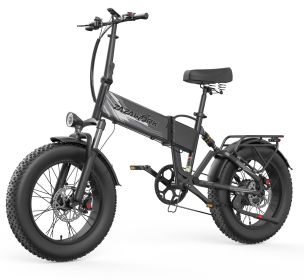 ZAZAWORK CF1000 Folding Electric Bike 48V 1000W, 20AH Battery Up to 120KM (Color: BLACK&GREY)