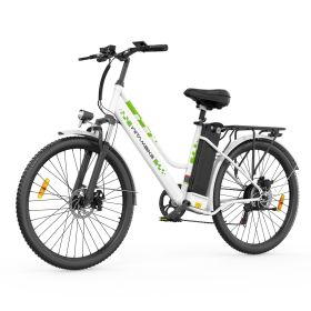 WITAMBIKE C26 PRO 250W Electric Bike with 43Nnm Torque, 36V20AH Battery 100-120km Range (Color: White)