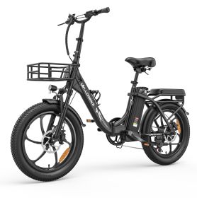 ALLGOBIKE AC20 Electric Bike 250W Motor 48V 20Ah 20"x 3.0" Fat Tyres E-BIKE (Color: Black)