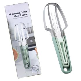 3in1 Watermelon Cutter (Option: GREEN)
